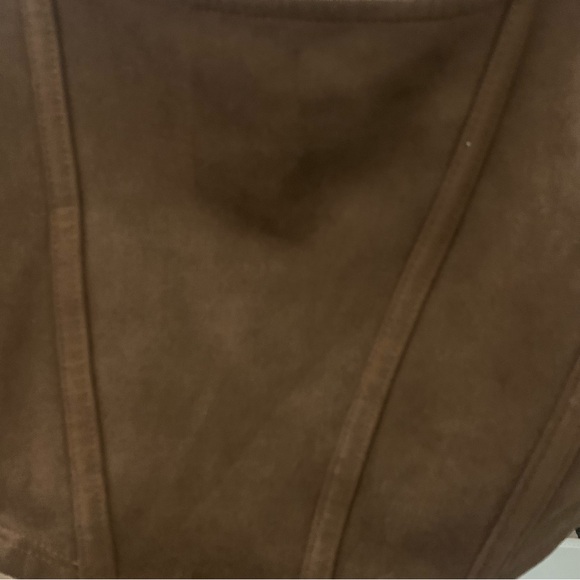 Brown Cropped Tank Boho - Picture 3 of 4